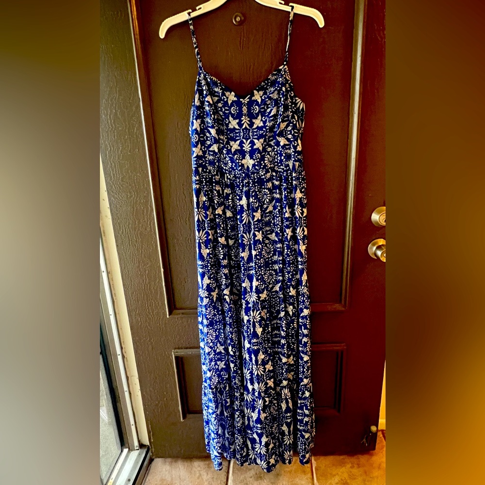 Blue maxi dress